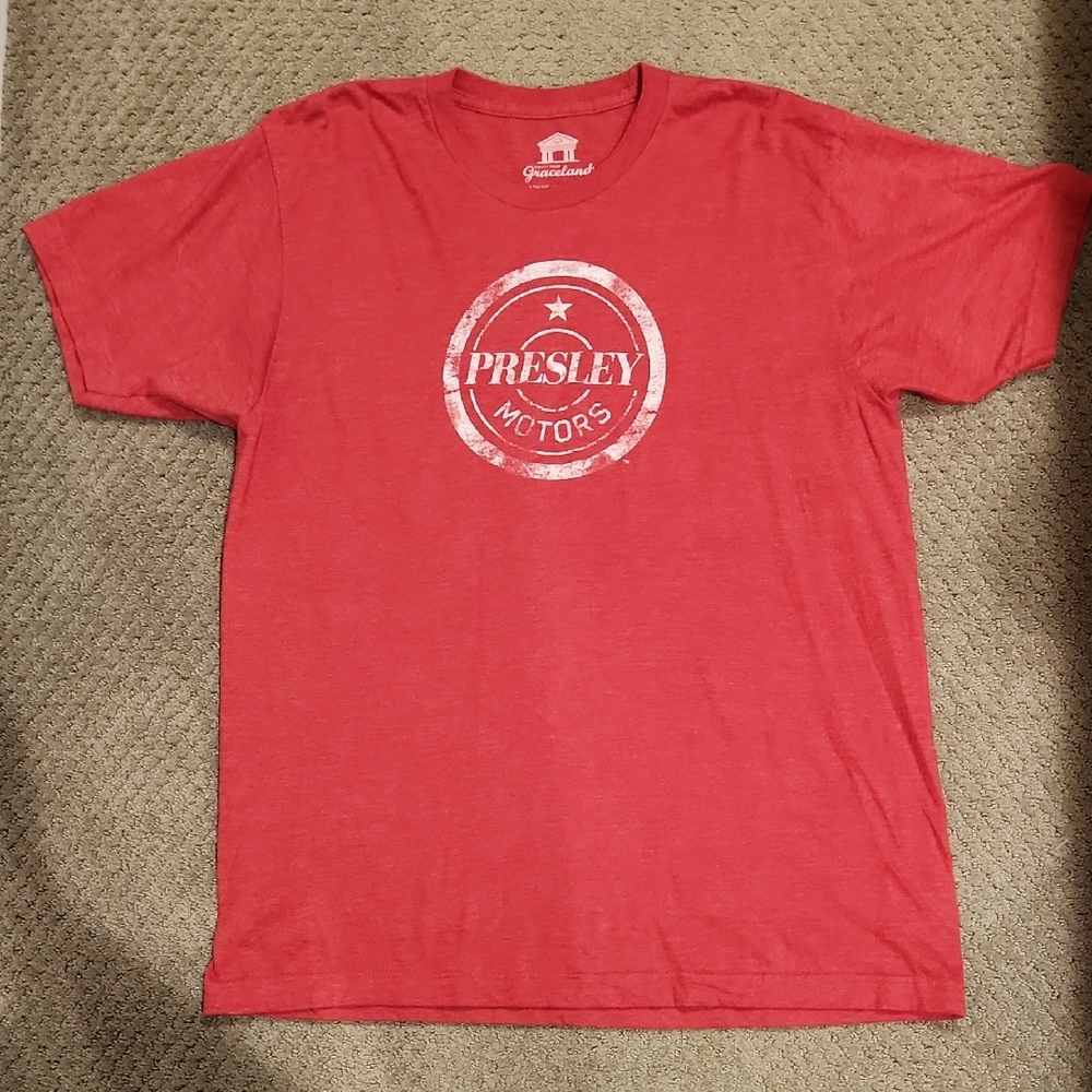 Graceland "PRESLEY MOTORS" SHIRT. L